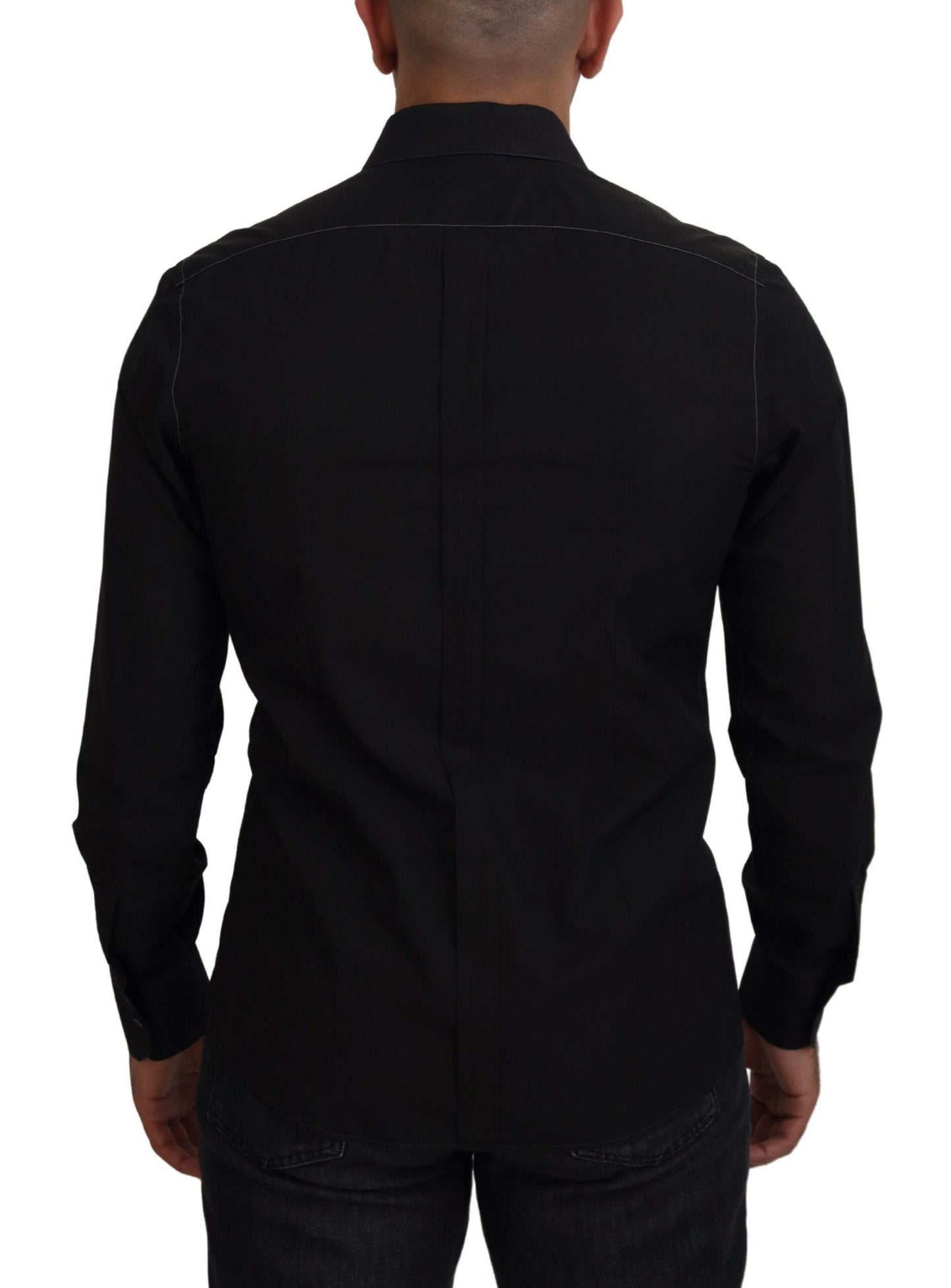 Dolce & Gabbana Elegant Black Formal Cotton Shirt