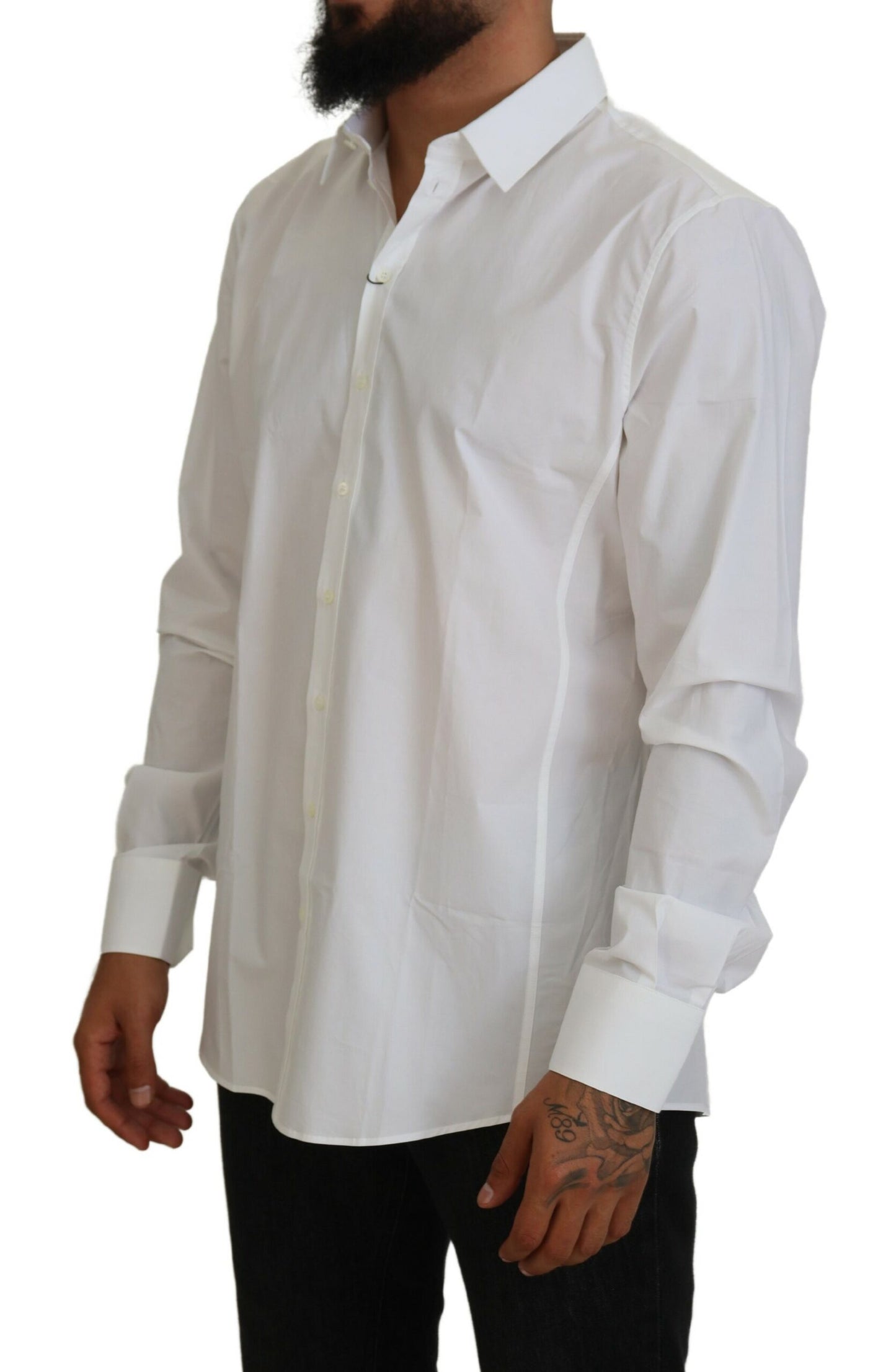 Dolce & Gabbana Elegant White Sicilia Formal Shirt