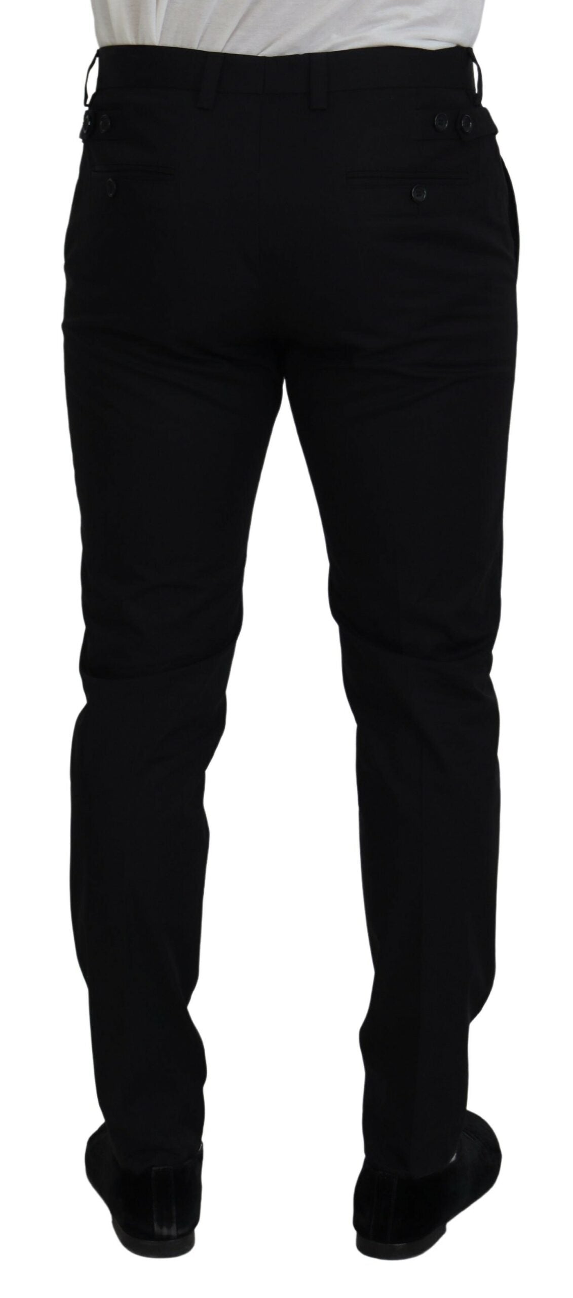 Dolce & Gabbana Elegant Black Dress Chinos for Men