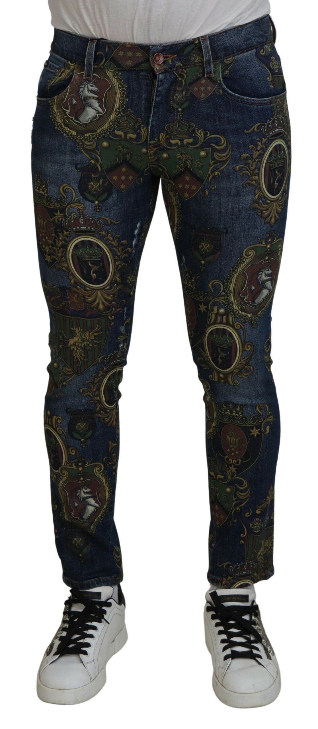 Dolce & Gabbana Elegant Slim-Fit Blue Denim Jeans