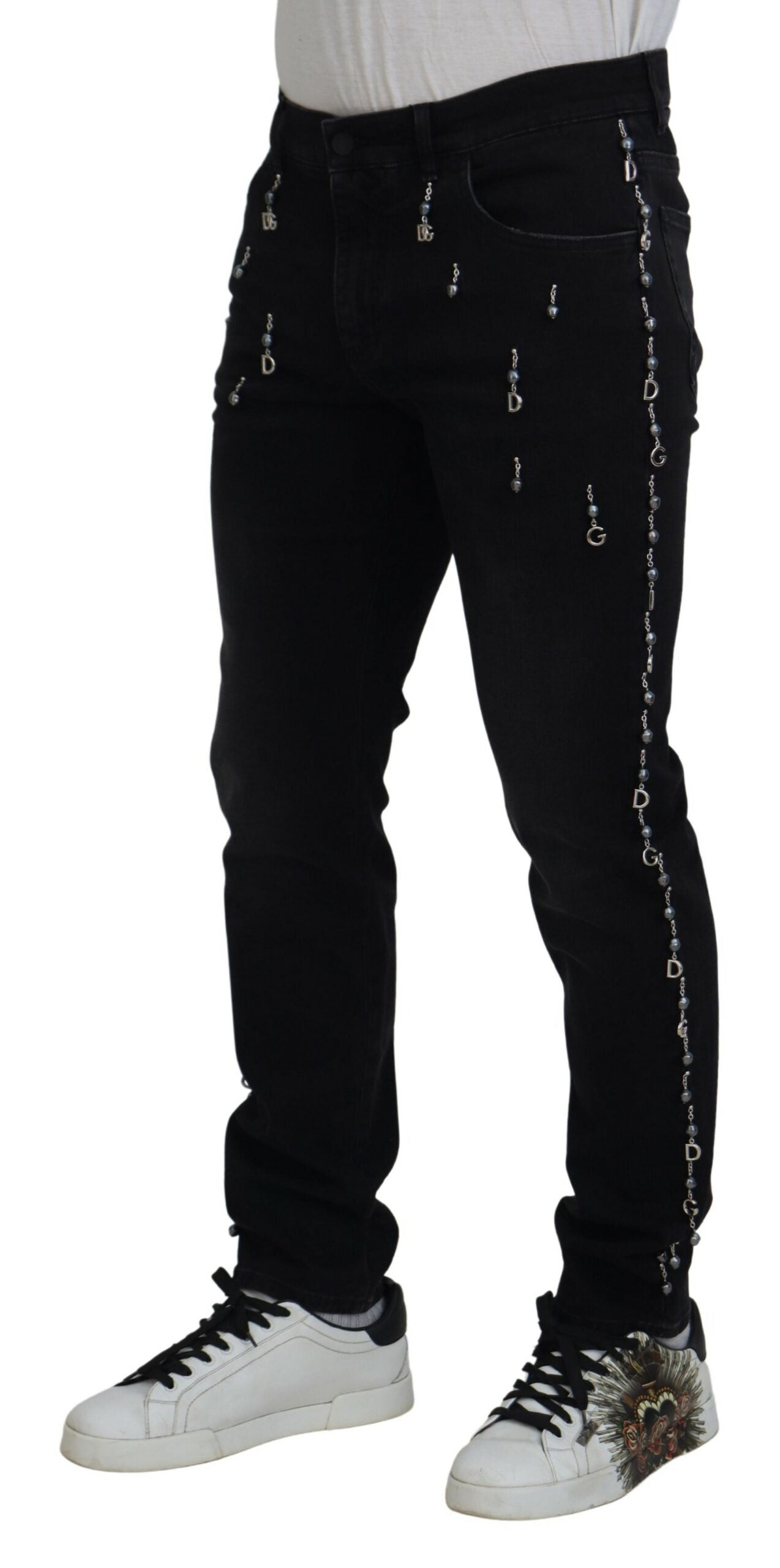 Dolce & Gabbana Elegant Embellished Skinny Jeans