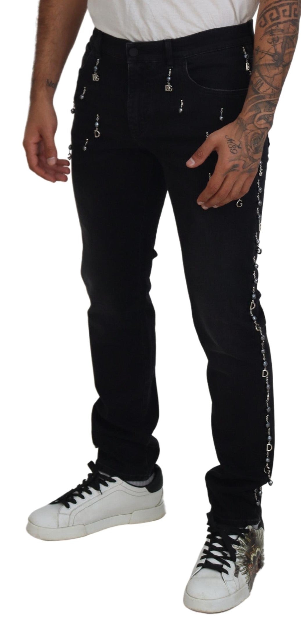 Dolce & Gabbana Elegant Embellished Skinny Jeans