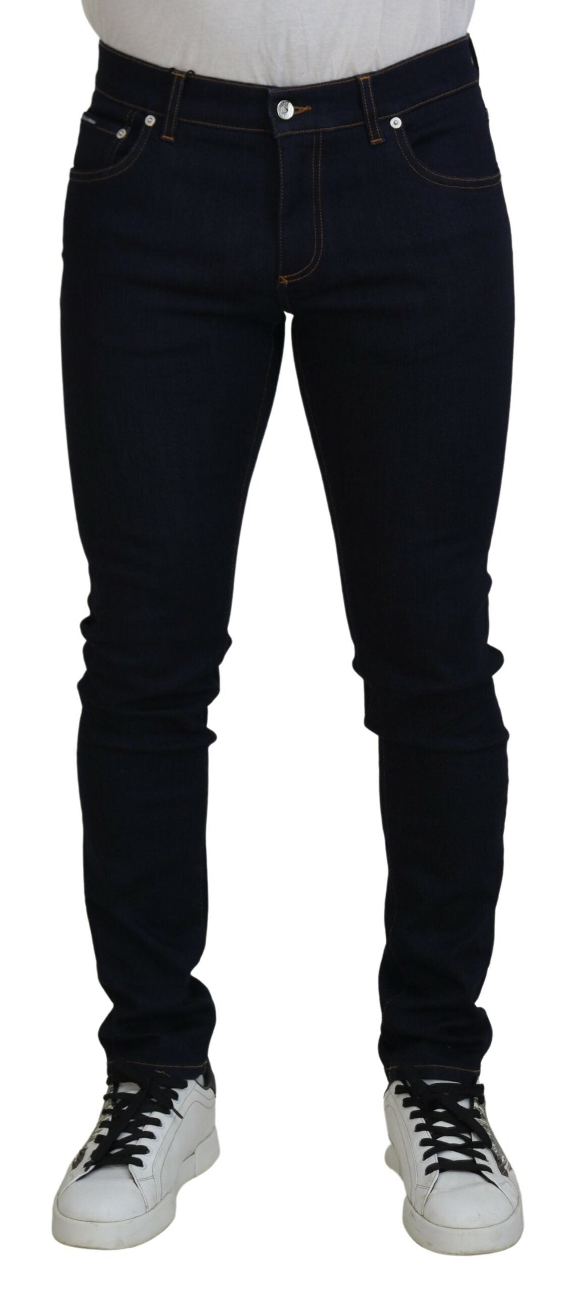 Dolce & Gabbana Sleek Skinny Denim Jeans in Blue