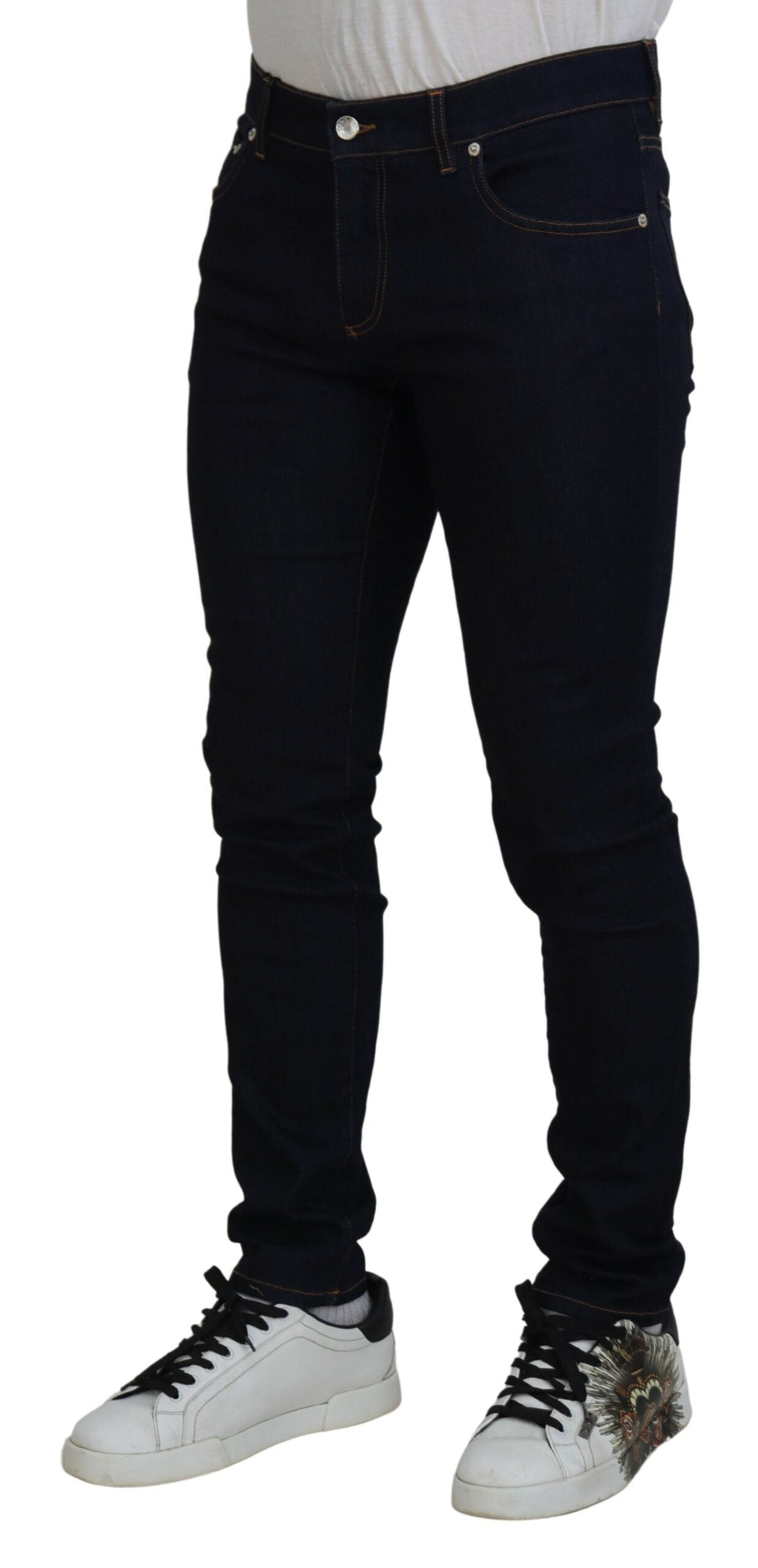 Dolce & Gabbana Sleek Skinny Denim Jeans in Blue