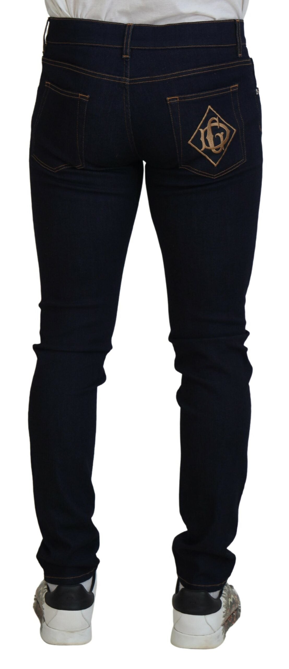 Dolce & Gabbana Sleek Skinny Denim Jeans in Blue