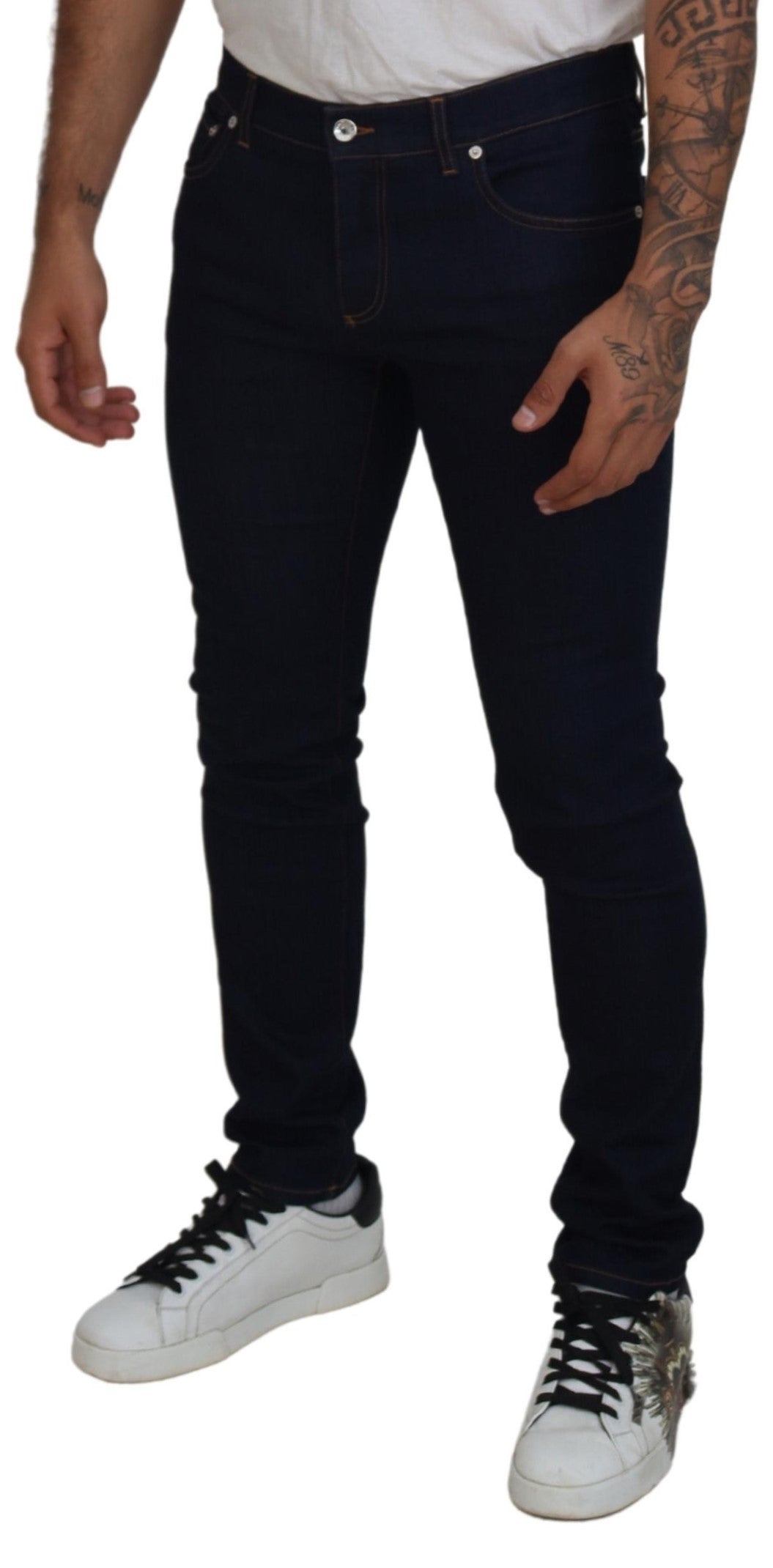 Dolce & Gabbana Sleek Skinny Denim Jeans in Blue