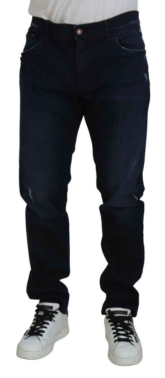 Dolce & Gabbana Elegant Dark Blue Skinny Jeans