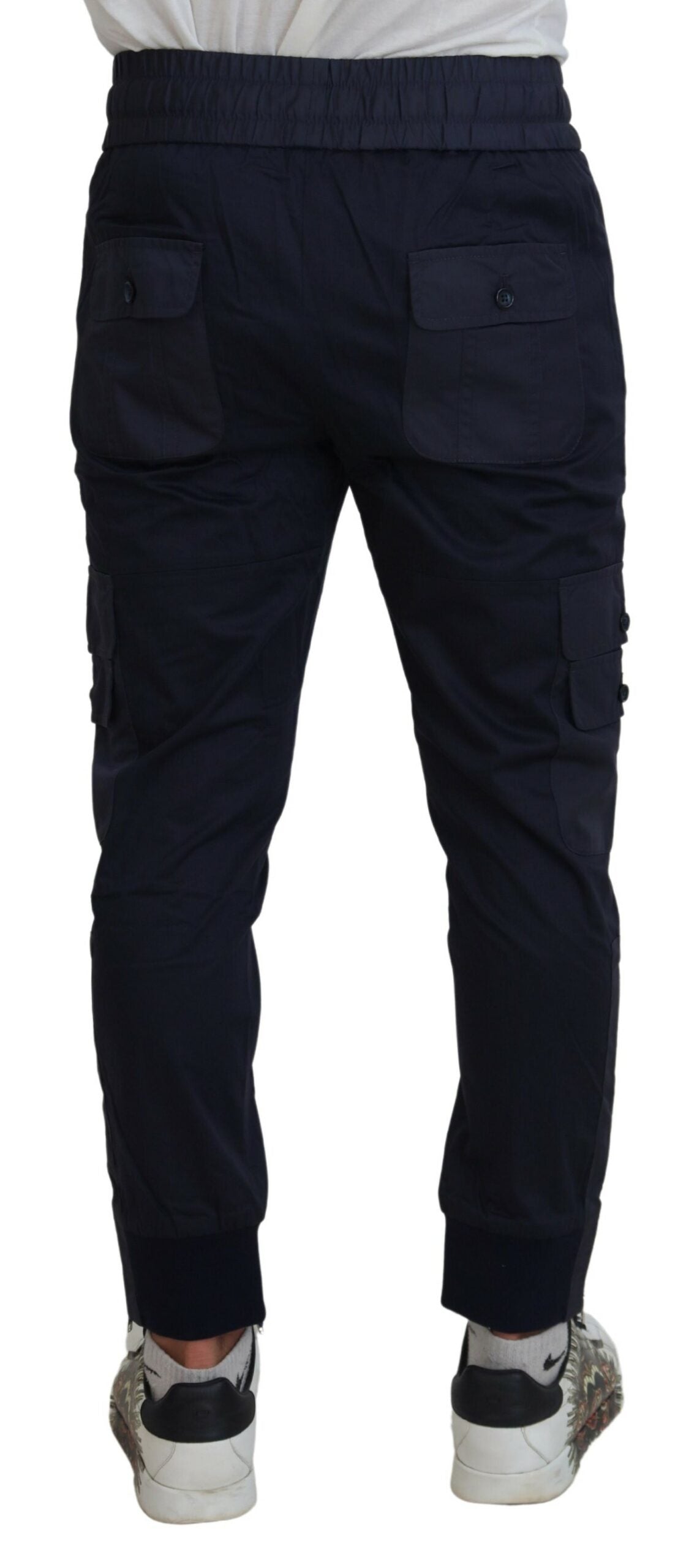 Dolce & Gabbana Elegant Dark Blue Jogger Pants