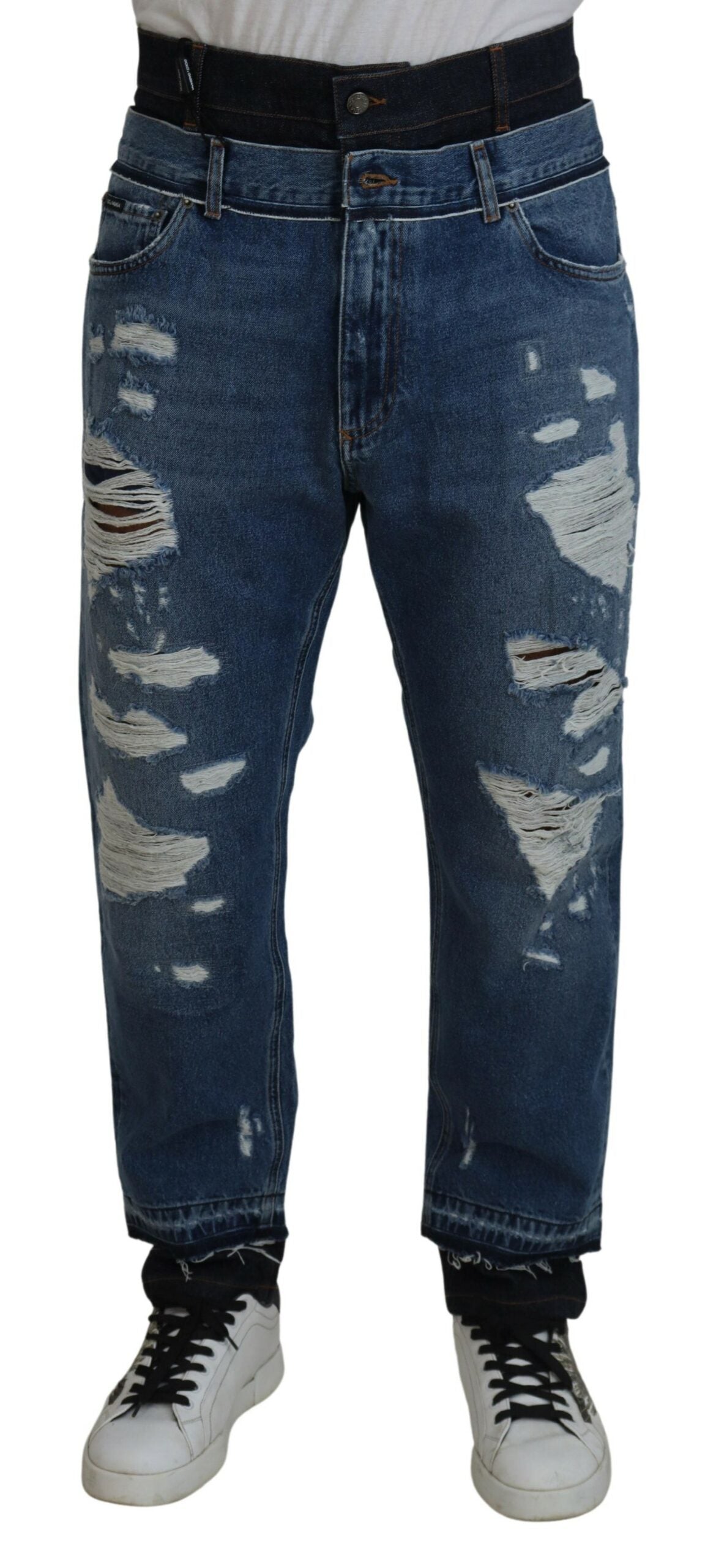 Dolce & Gabbana Chic Cropped Denim Jeans