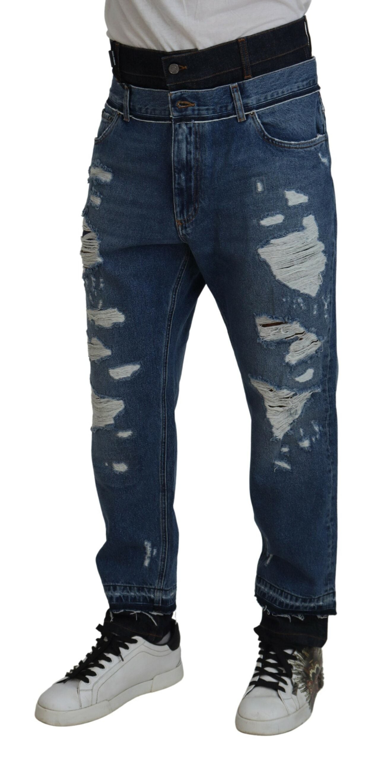 Dolce & Gabbana Chic Cropped Denim Jeans