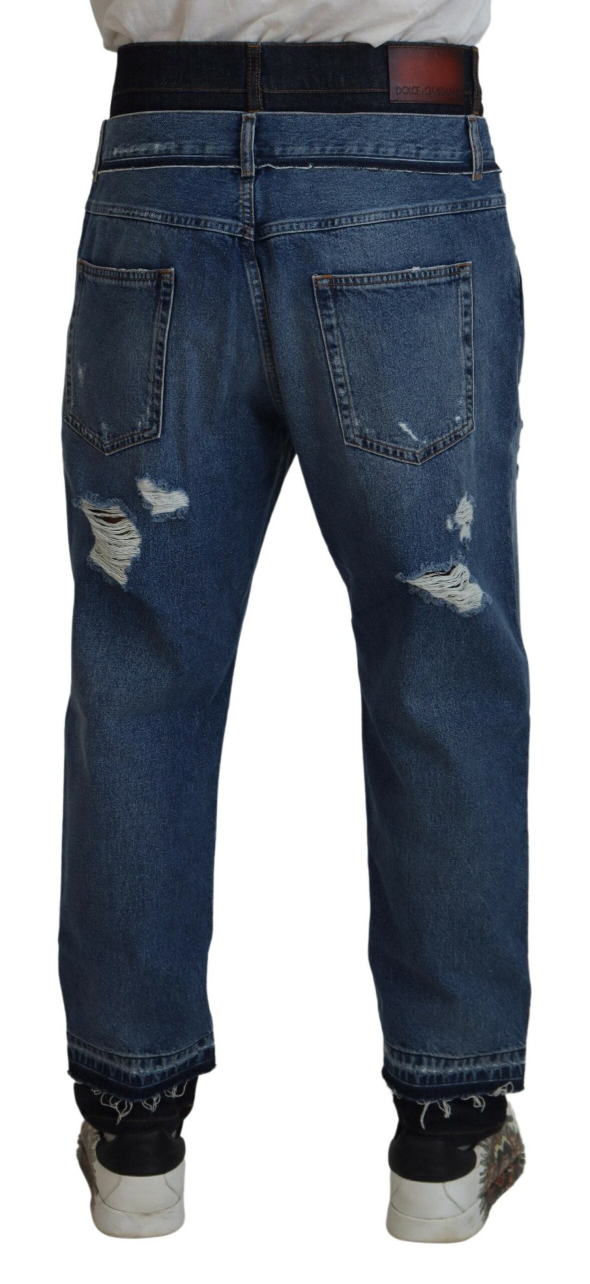 Dolce & Gabbana Chic Cropped Denim Jeans