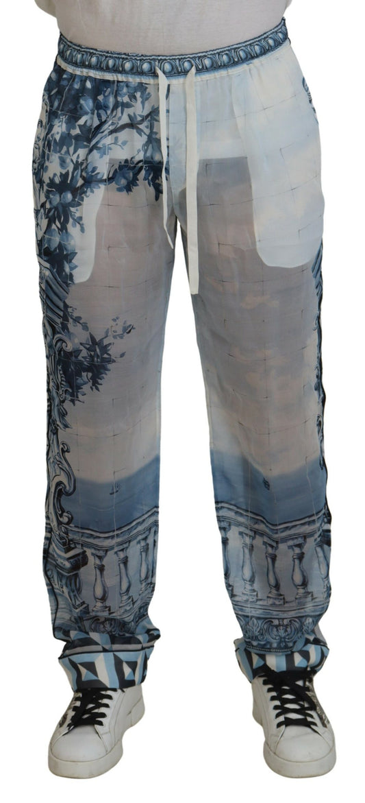 Dolce & Gabbana Elegant Multicolor Straight Pants