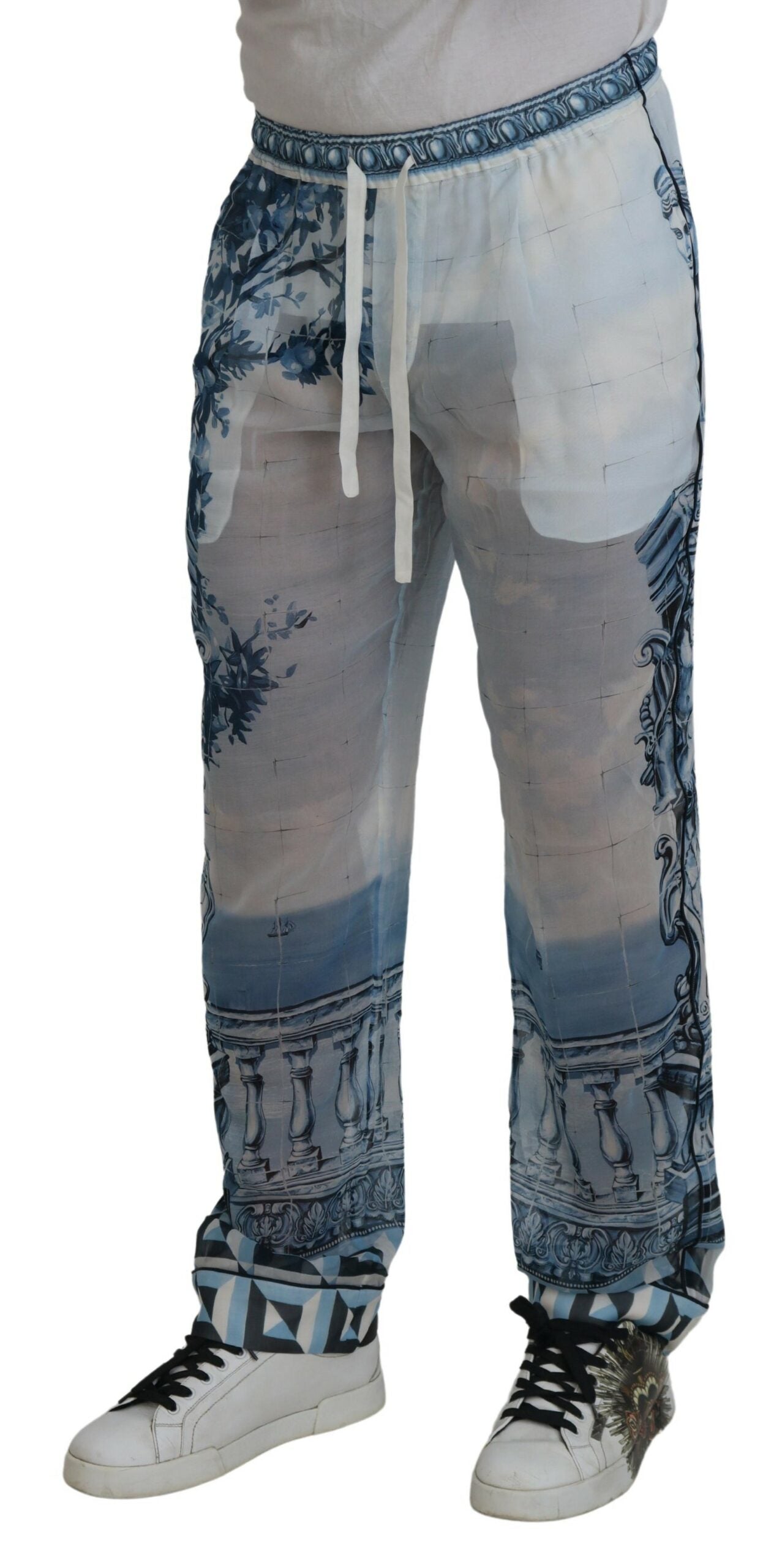 Dolce & Gabbana Elegant Multicolor Straight Pants