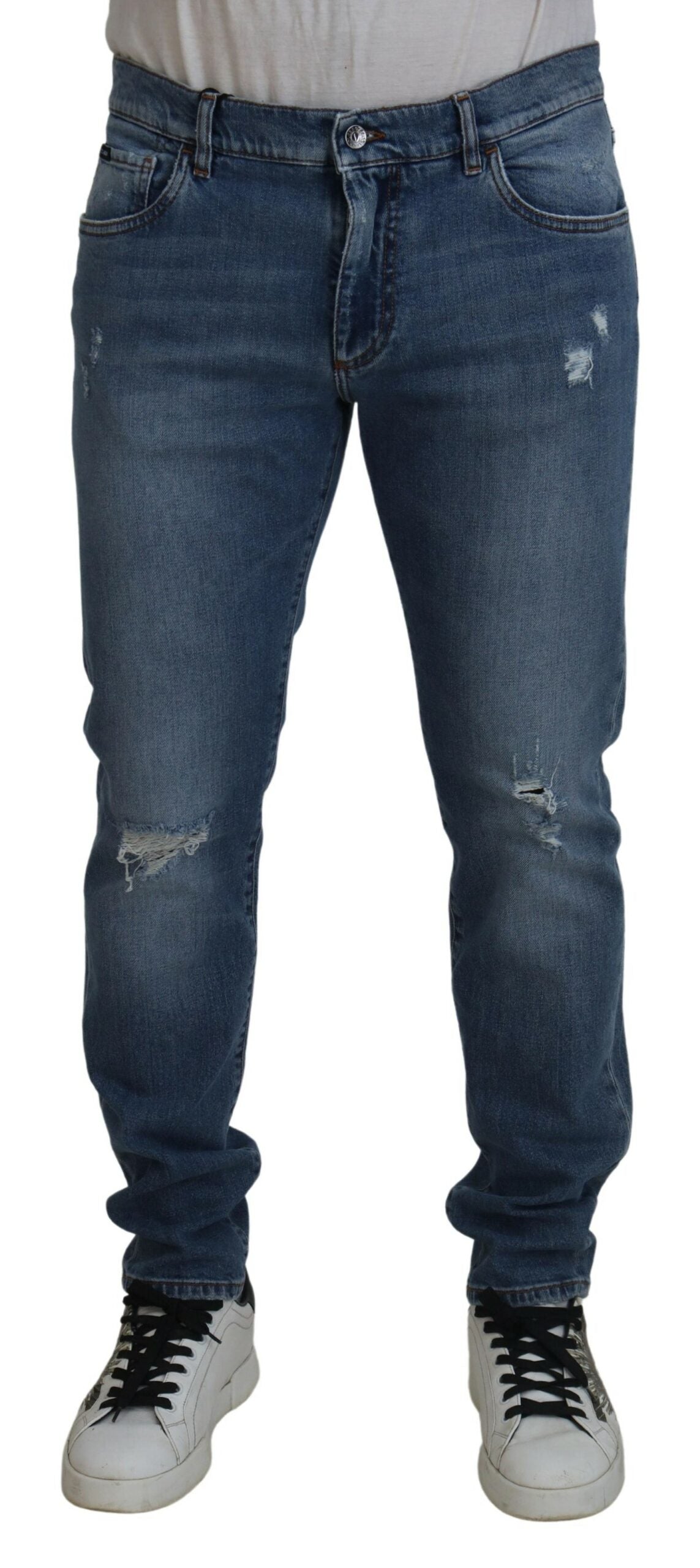 Dolce & Gabbana Chic Skinny Jeans in Luxe Blue