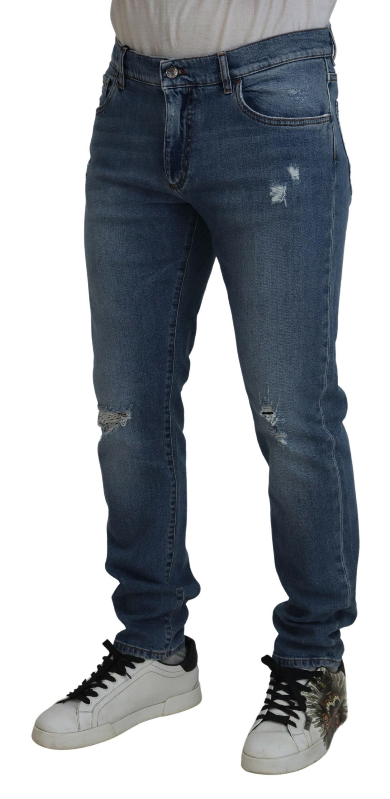 Dolce & Gabbana Chic Skinny Jeans in Luxe Blue