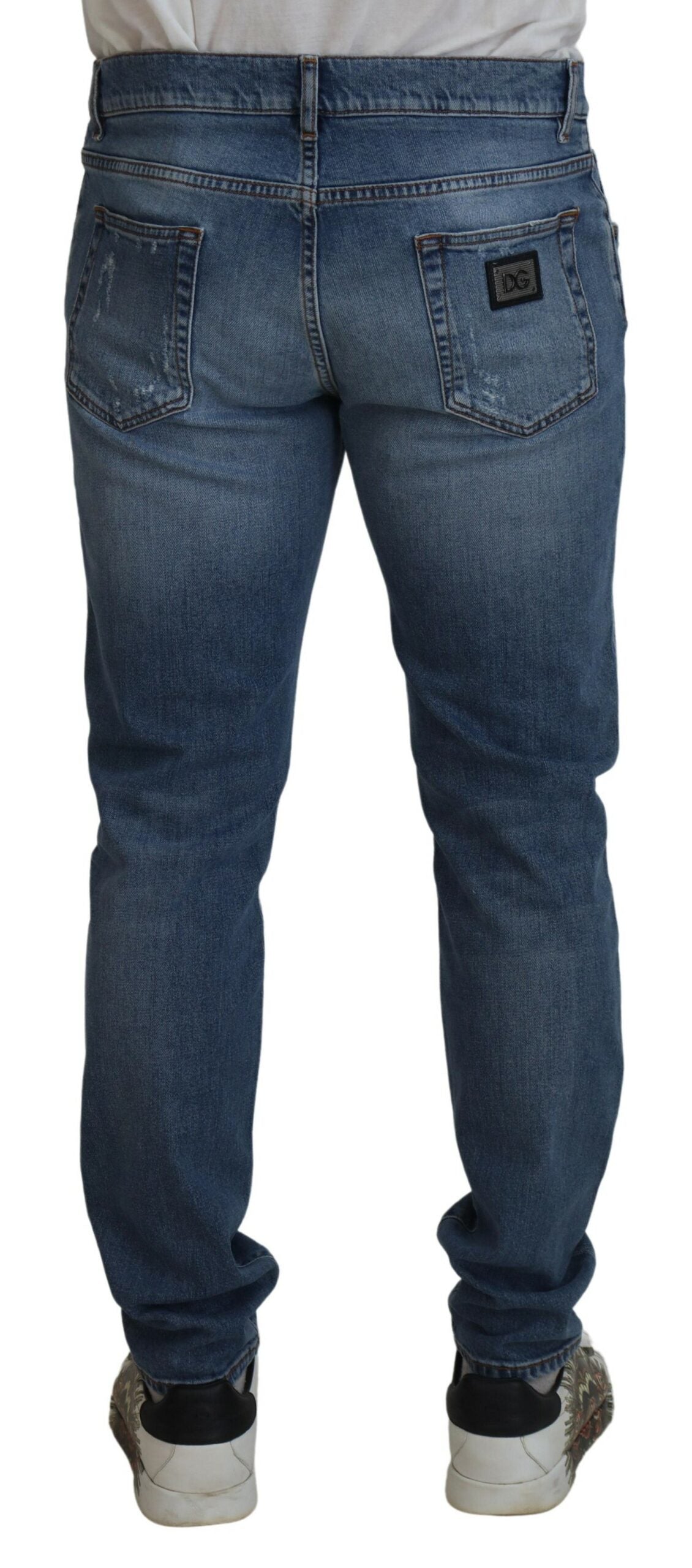 Dolce & Gabbana Chic Skinny Jeans in Luxe Blue