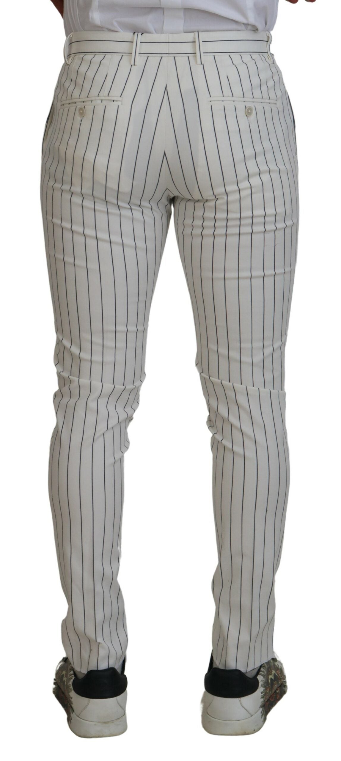 Dolce & Gabbana Elegant Striped Chino Pants for the Modern Man