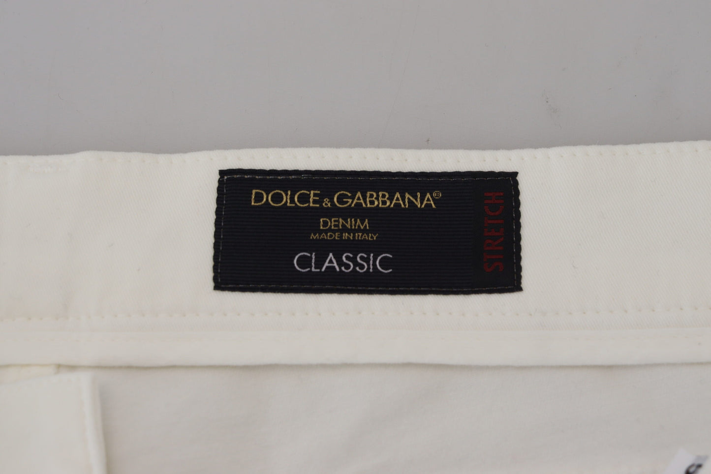 Dolce & Gabbana Elegant White Cotton Elastane Jeans