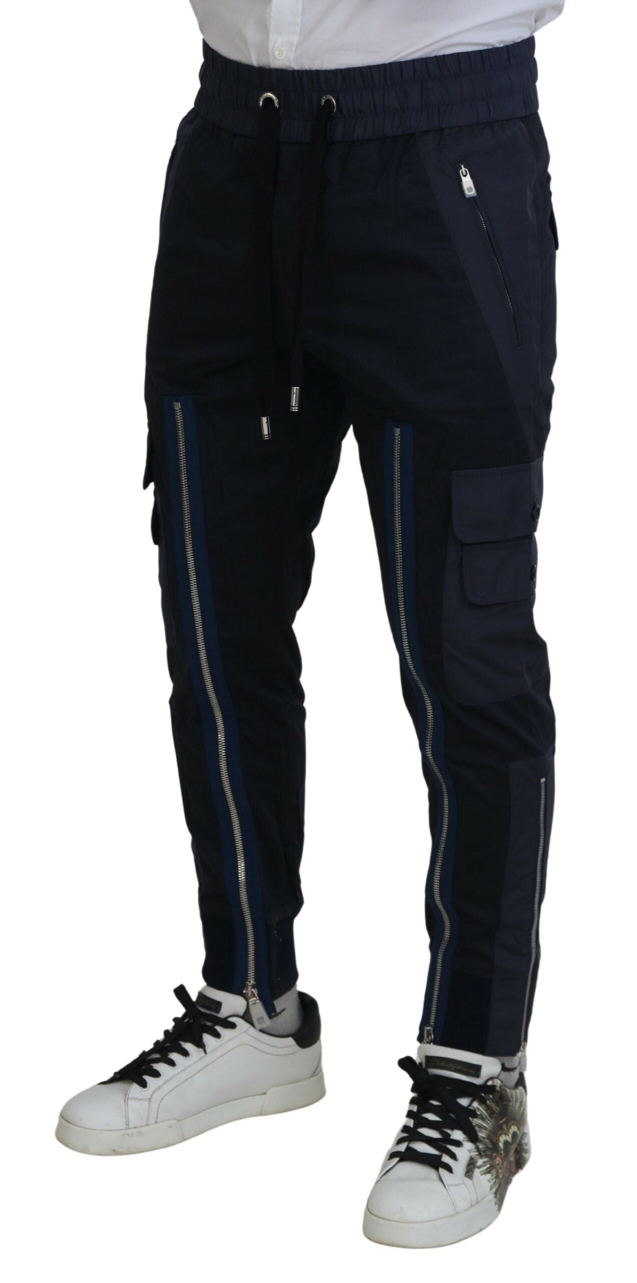 Dolce & Gabbana Elegant Dark Blue Jogger Pants