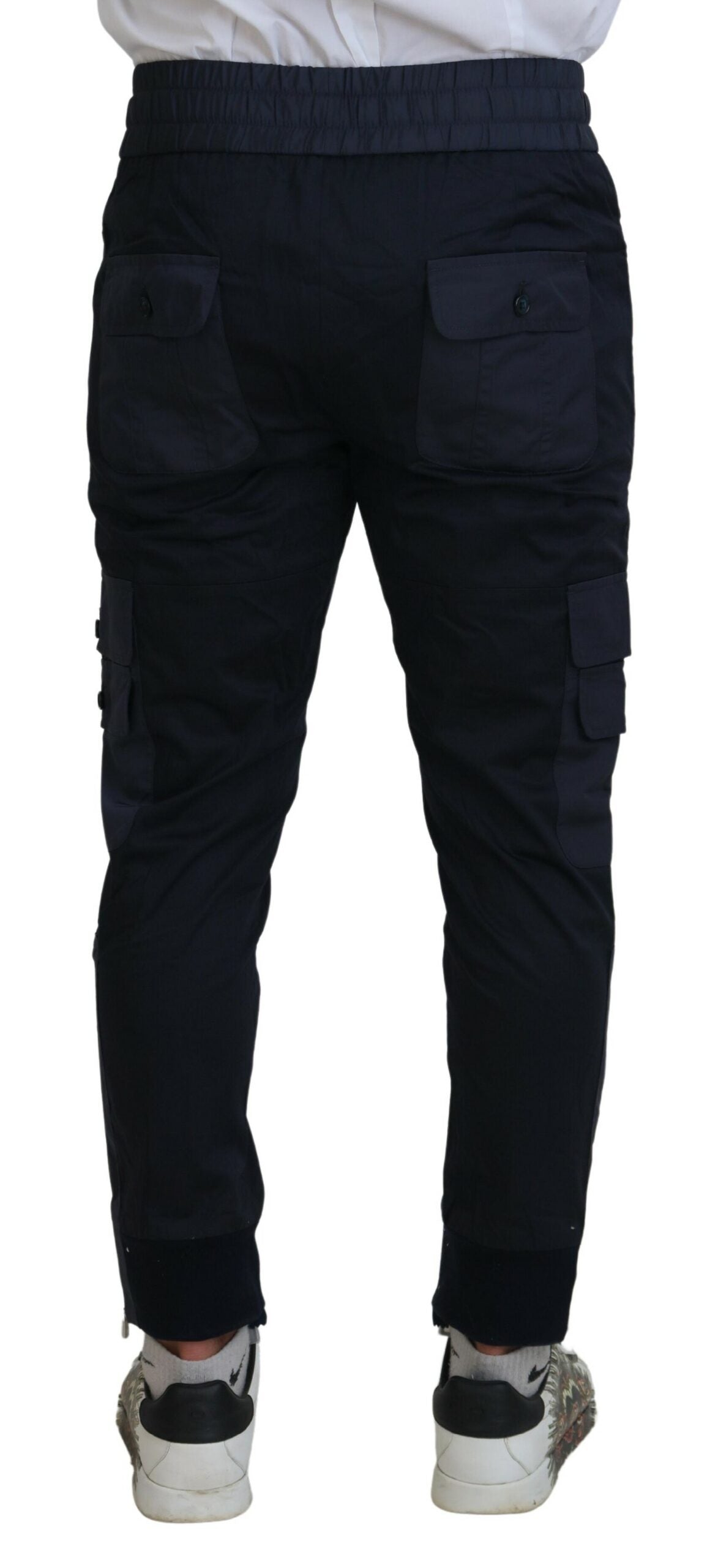 Dolce & Gabbana Elegant Dark Blue Jogger Pants