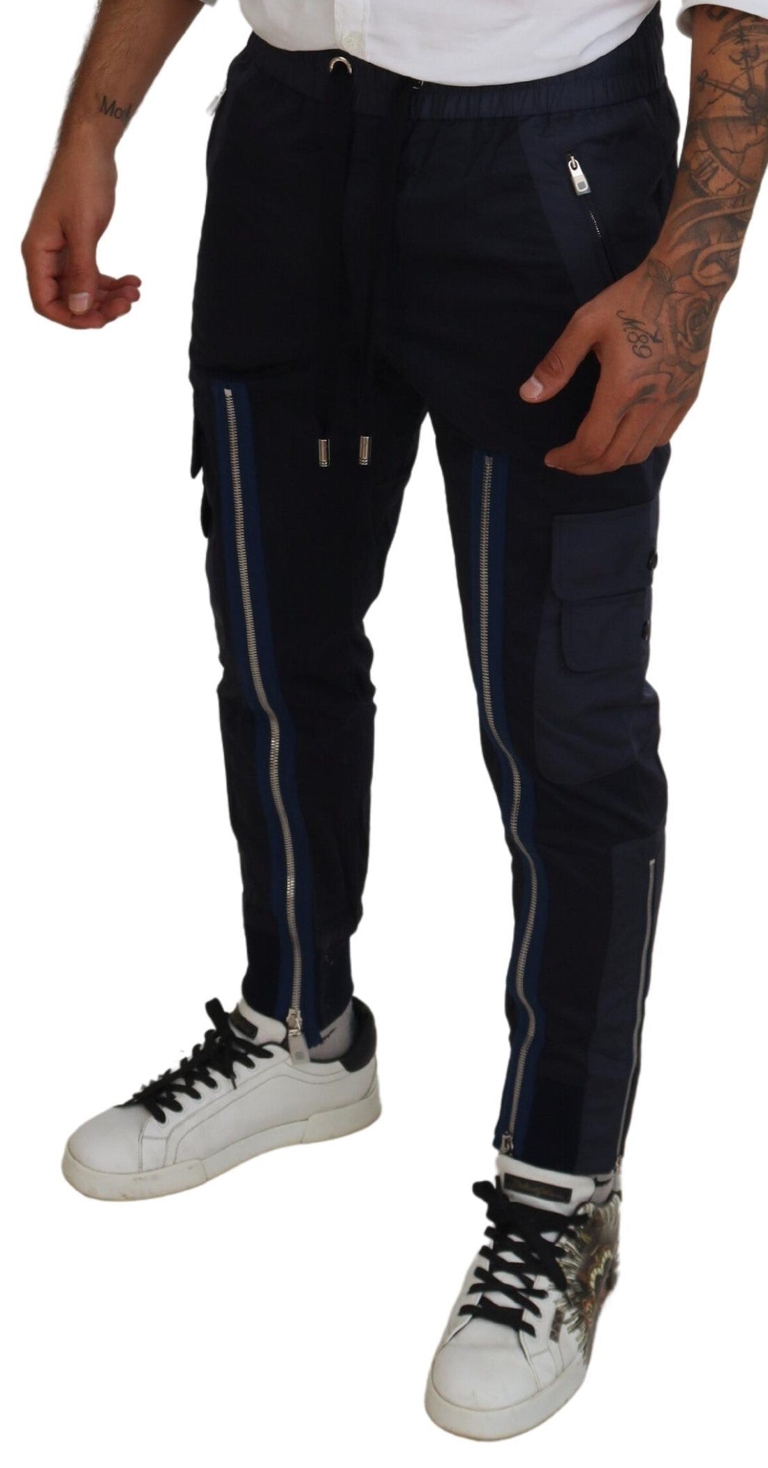 Dolce & Gabbana Elegant Dark Blue Jogger Pants