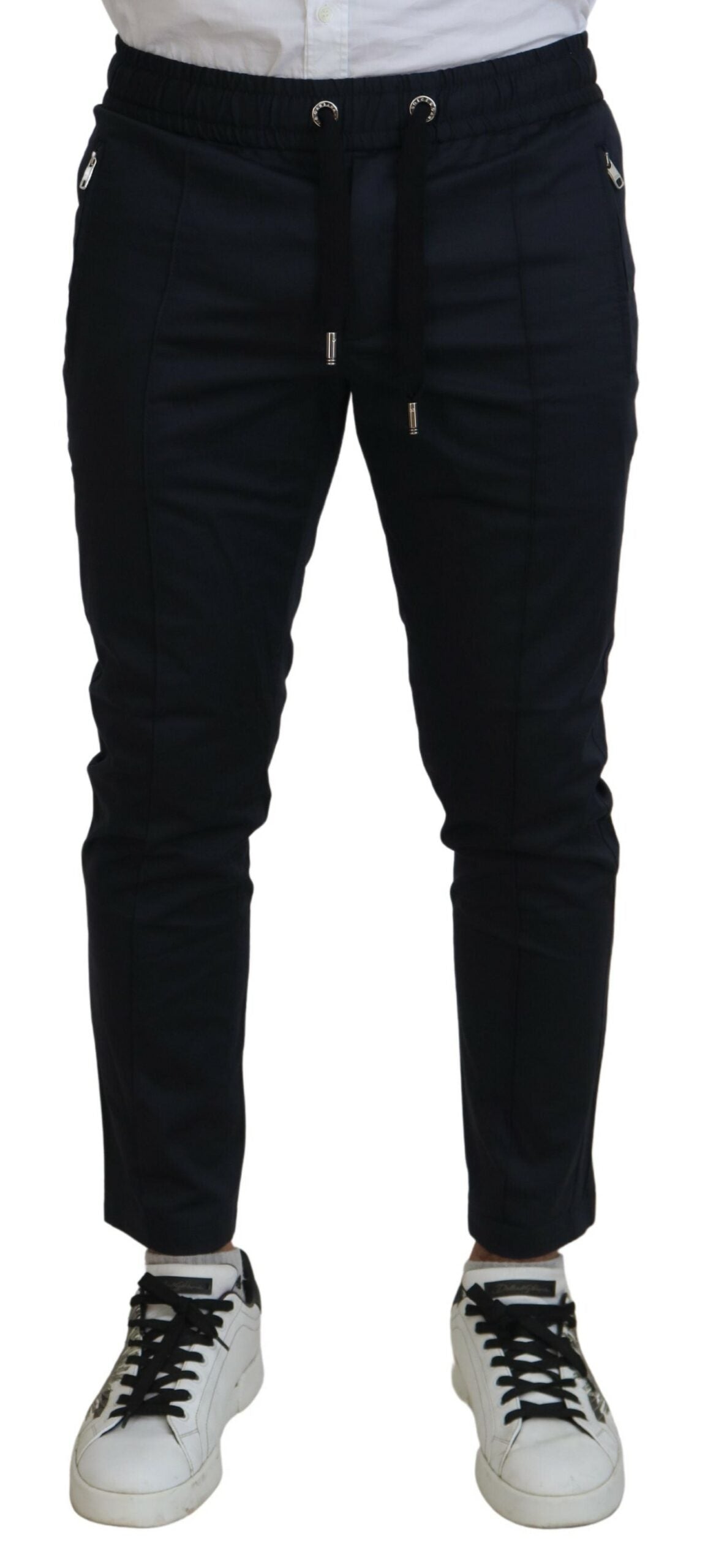 Dolce & Gabbana Elegant Dark Blue Jogger Pants