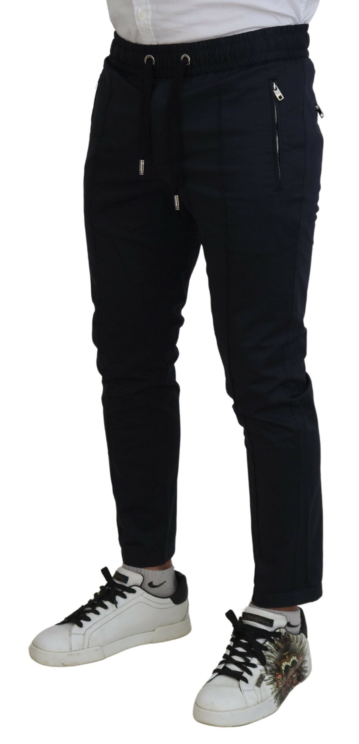 Dolce & Gabbana Elegant Dark Blue Jogger Pants