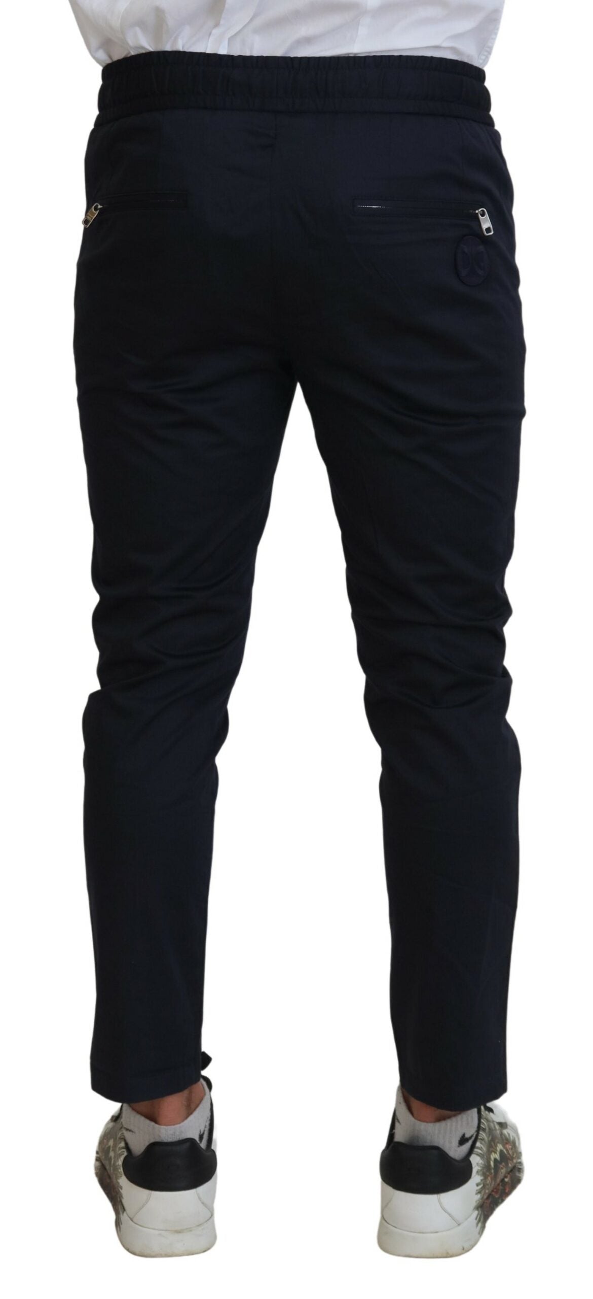 Dolce & Gabbana Elegant Dark Blue Jogger Pants