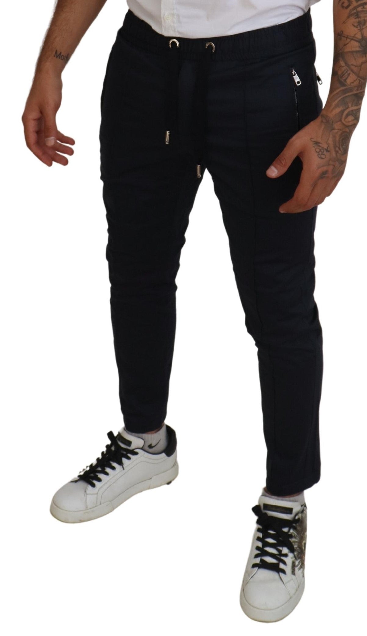 Dolce & Gabbana Elegant Dark Blue Jogger Pants