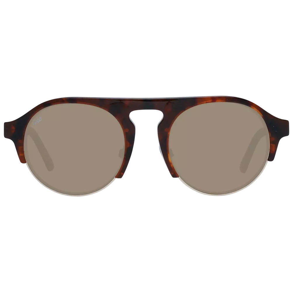 Web Brown Unisex Sunglasses