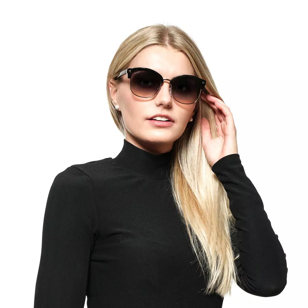 Bally Black Unisex Sunglasses