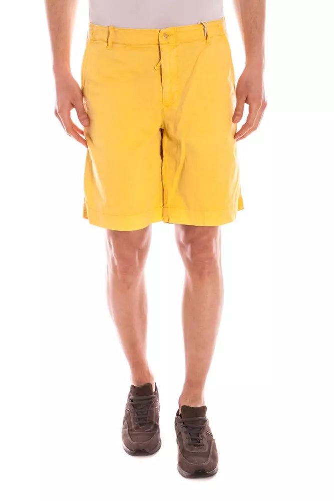 Gant Yellow Linen Men Pant