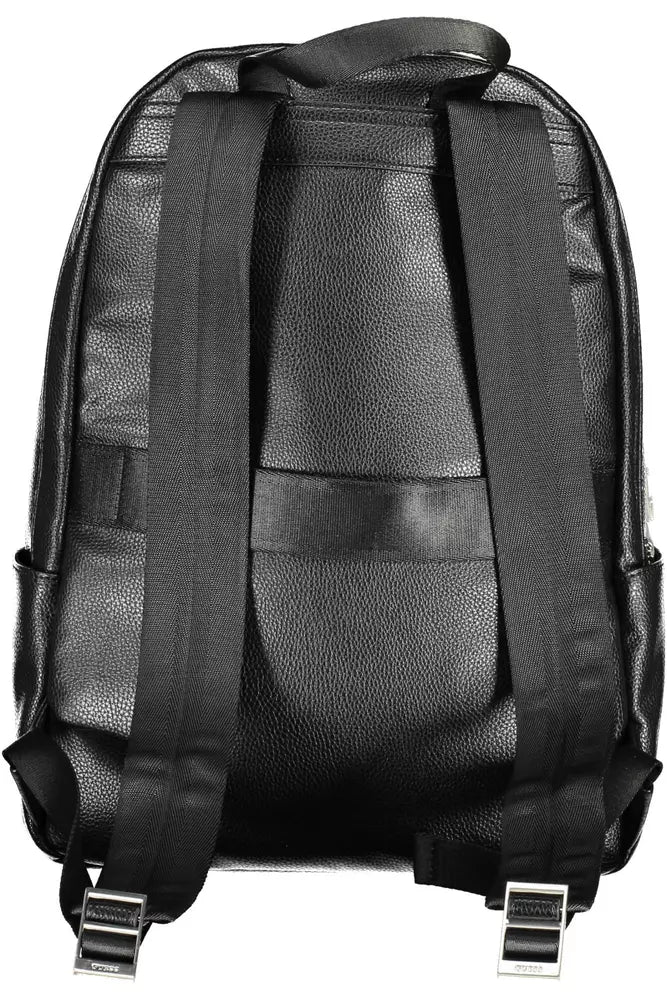 Guess Jeans Black Polyethylene Men Backpack