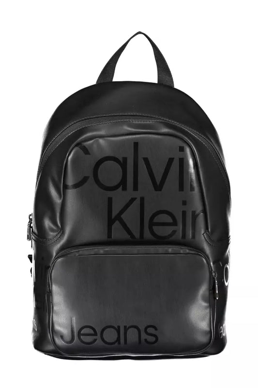 Calvin Klein Black Polyethylene Men Backpack