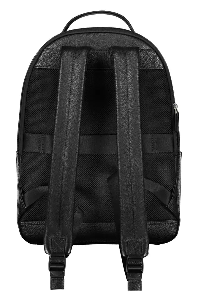 Tommy Hilfiger Black Polyethylene Men Backpack