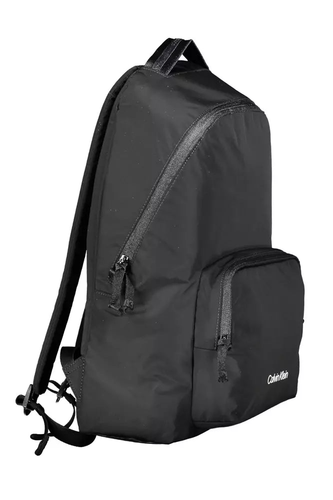 Calvin Klein Black Polyester Men Backpack