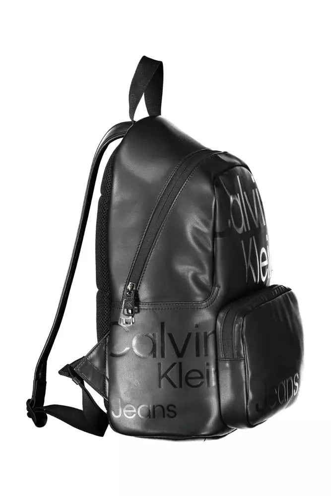 Calvin Klein Black Polyethylene Men Backpack