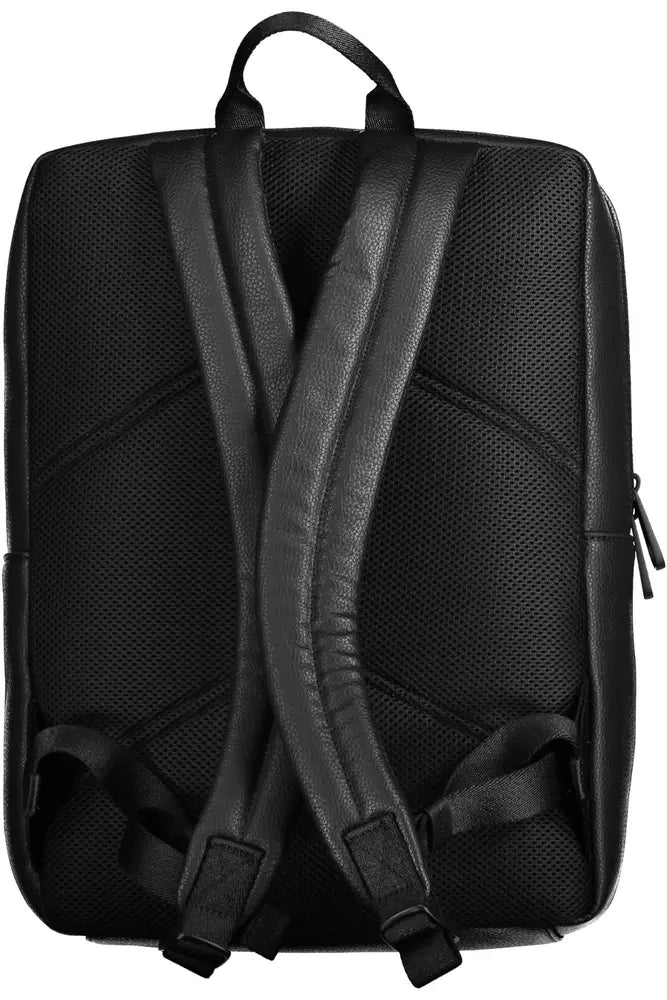 Calvin Klein Black Polyester Men Backpack