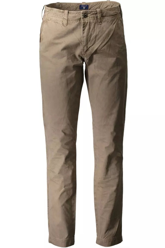 Gant Brown Cotton Men Pant