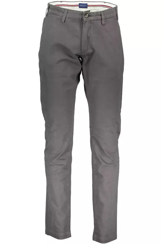 Gant Gray Cotton Men Trouser