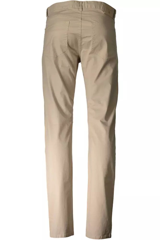 Gant Beige Cotton Men Trouser