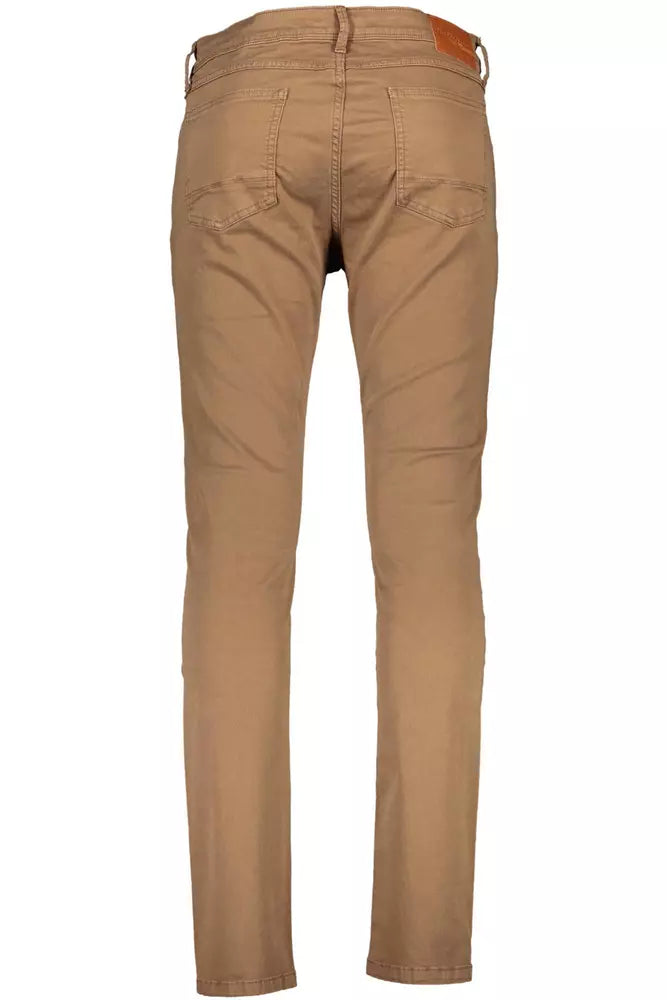 U.S. POLO ASSN. Brown Cotton Men Trouser