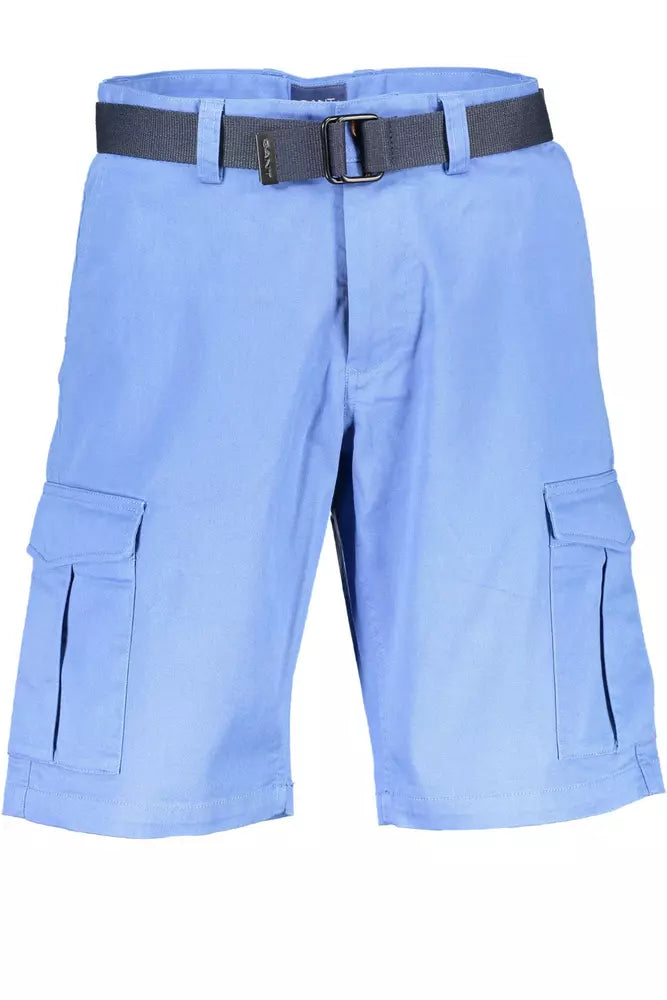 Gant Light Blue Cotton Men Pant