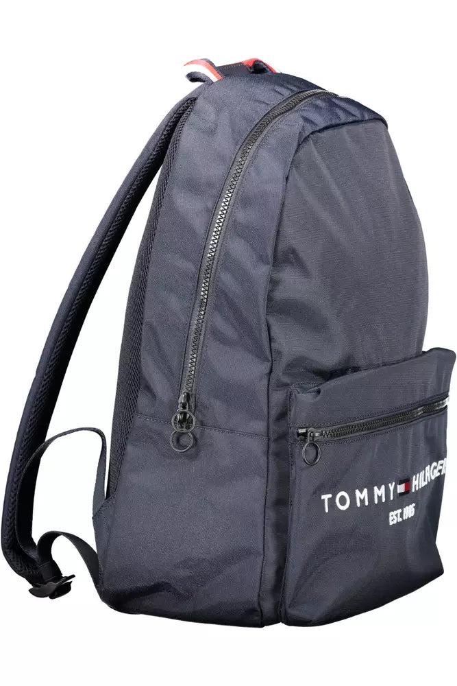 Tommy Hilfiger Blue Polyester Men Backpack