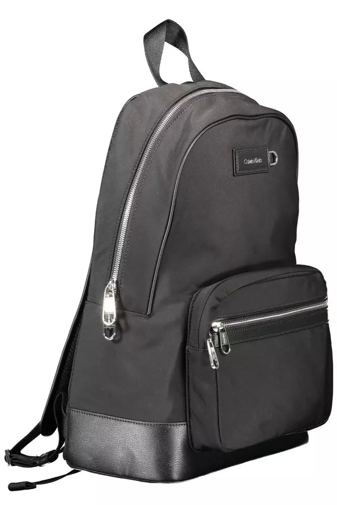 Calvin Klein Black Polyester Men Backpack