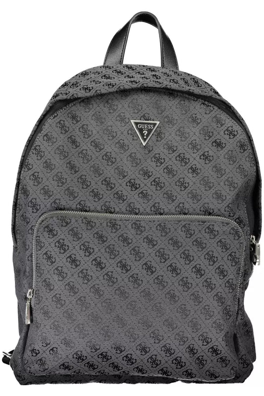 Guess Jeans Black Polyester Men Backpack