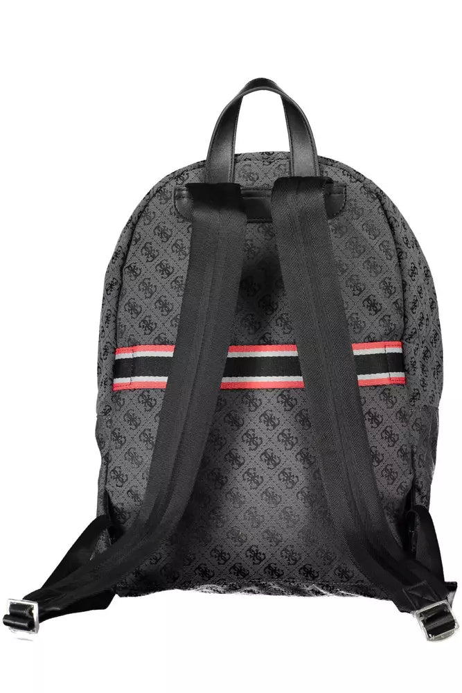 Guess Jeans Black Polyester Men Backpack