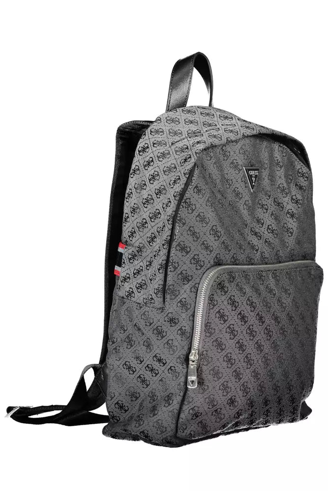 Guess Jeans Black Polyester Men Backpack