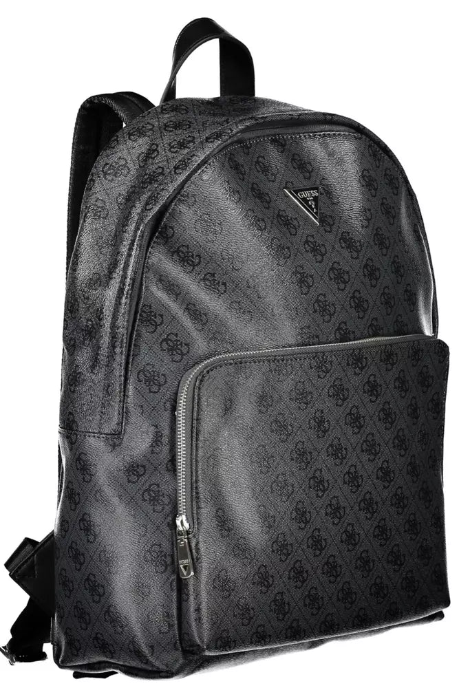 Guess Jeans Gray Polyethylene Men Backpack