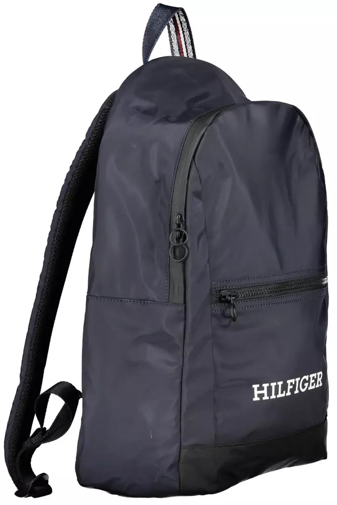 Tommy Hilfiger Blue Polyester Men Backpack